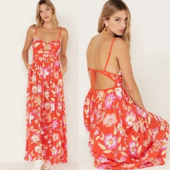 Free People WISTERIA MAXI DRESS NWT - Picture 9 of 15